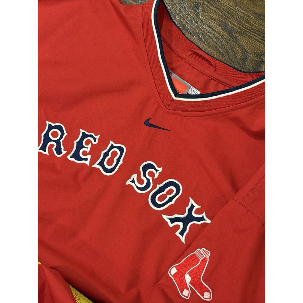 Nike Boston Red Sox Jacket Pullover Mens XL Red MLB Baseball Team Logo